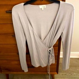 Aritzia wrap tie sweater